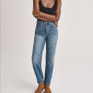 Denim Forum The Joni High Rise Loose 29L Dark Bleu N Stormy